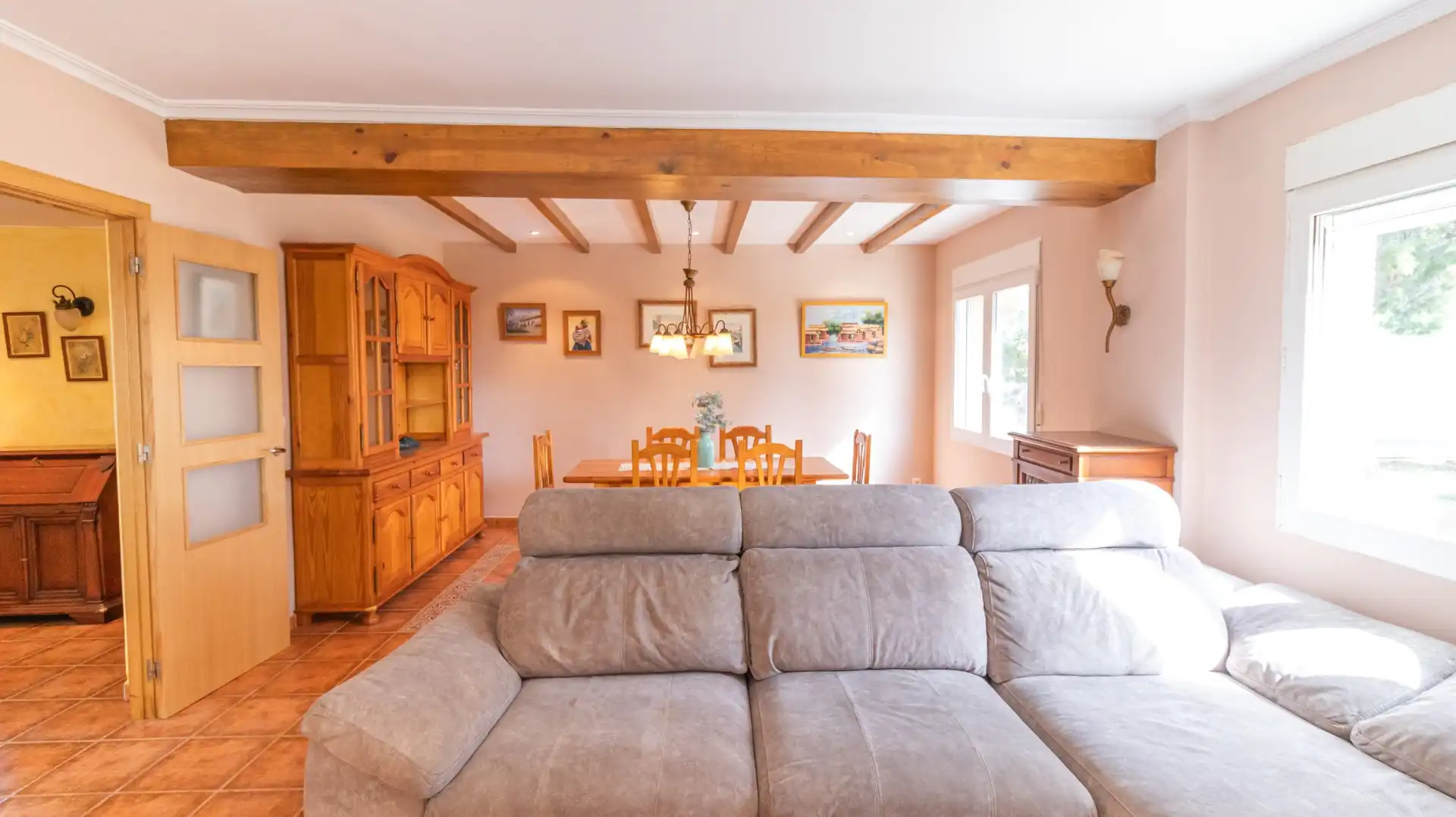 Sala de estar de Casa o chalet en venta en Elche / Elx con Aire acondicionado, Calefacción y Terraza
