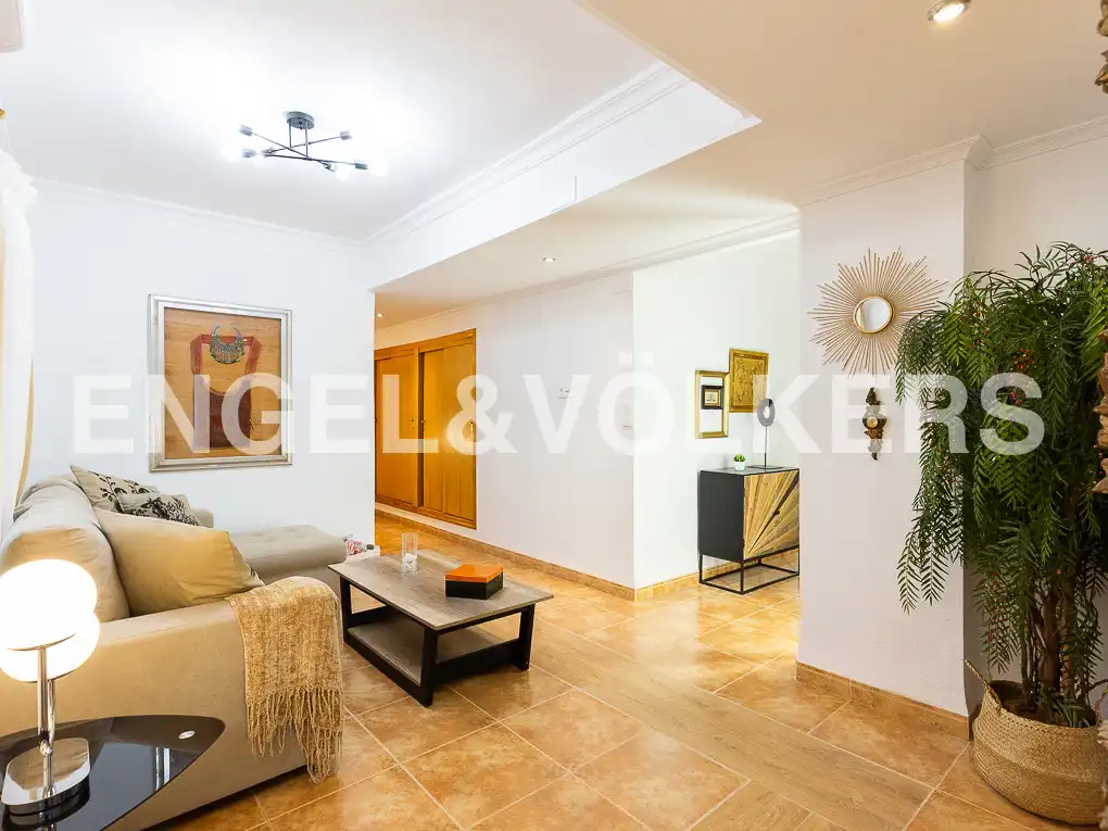 Living room of Flat for rent in Valencia  with Air Conditioner, Heating and Terrace