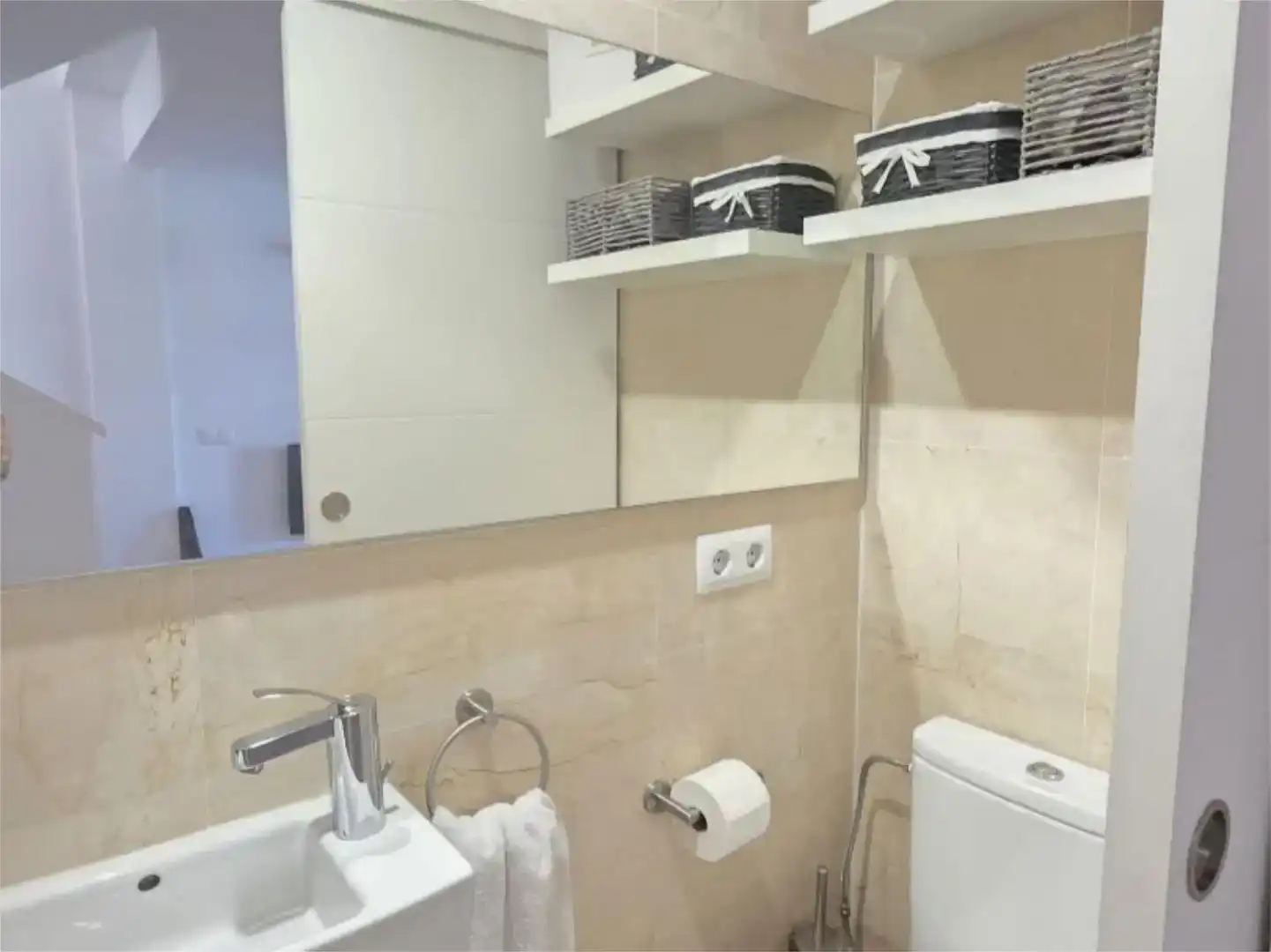 Bany de Casa adosada en venda en Santa Eulària des Riu amb Aire condicionat, Piscina i Balcó
