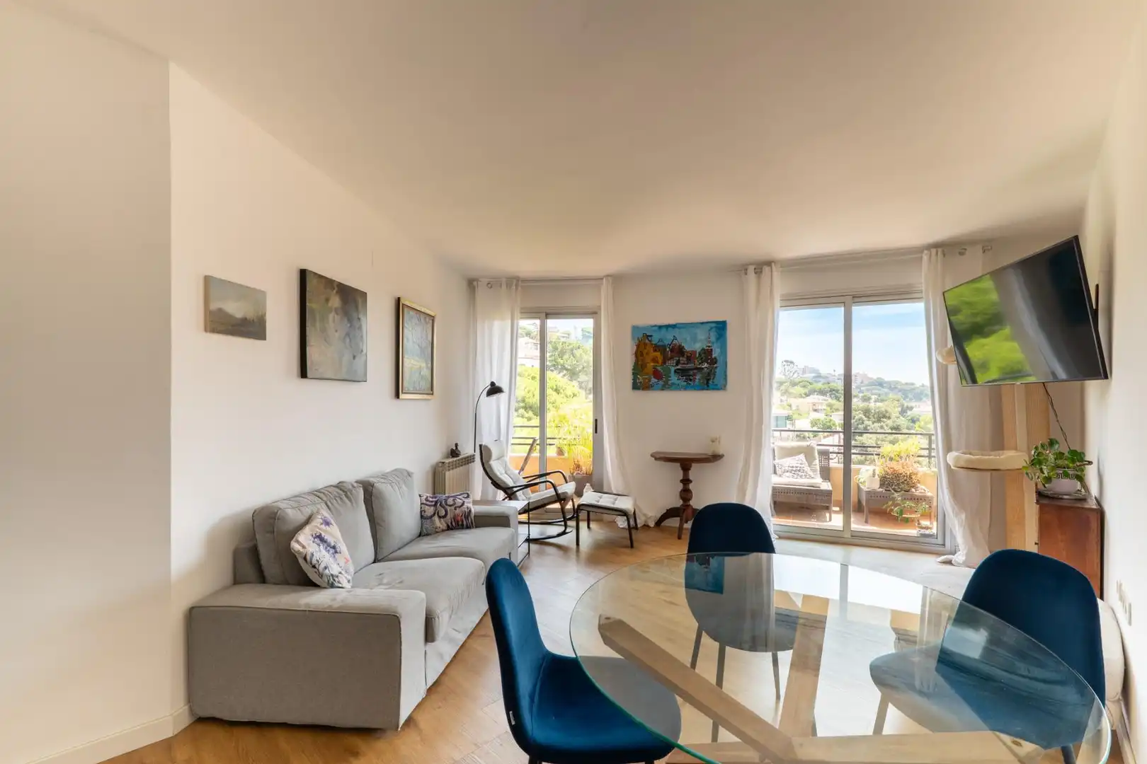 Sala d'estar de Àtic en venda en Sant Feliu de Guíxols amb Aire condicionat, Calefacció i Terrassa
