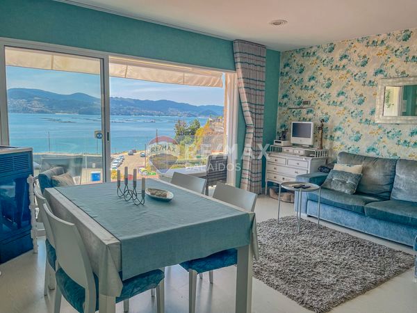Living room of Flat for sale in Poio  with Heating, Terrace and Furnished