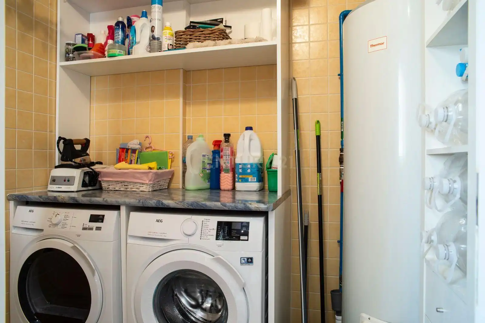 Kitchen of Apartments for rent in Marbella  with Air Conditioner, Private garden and Furnished