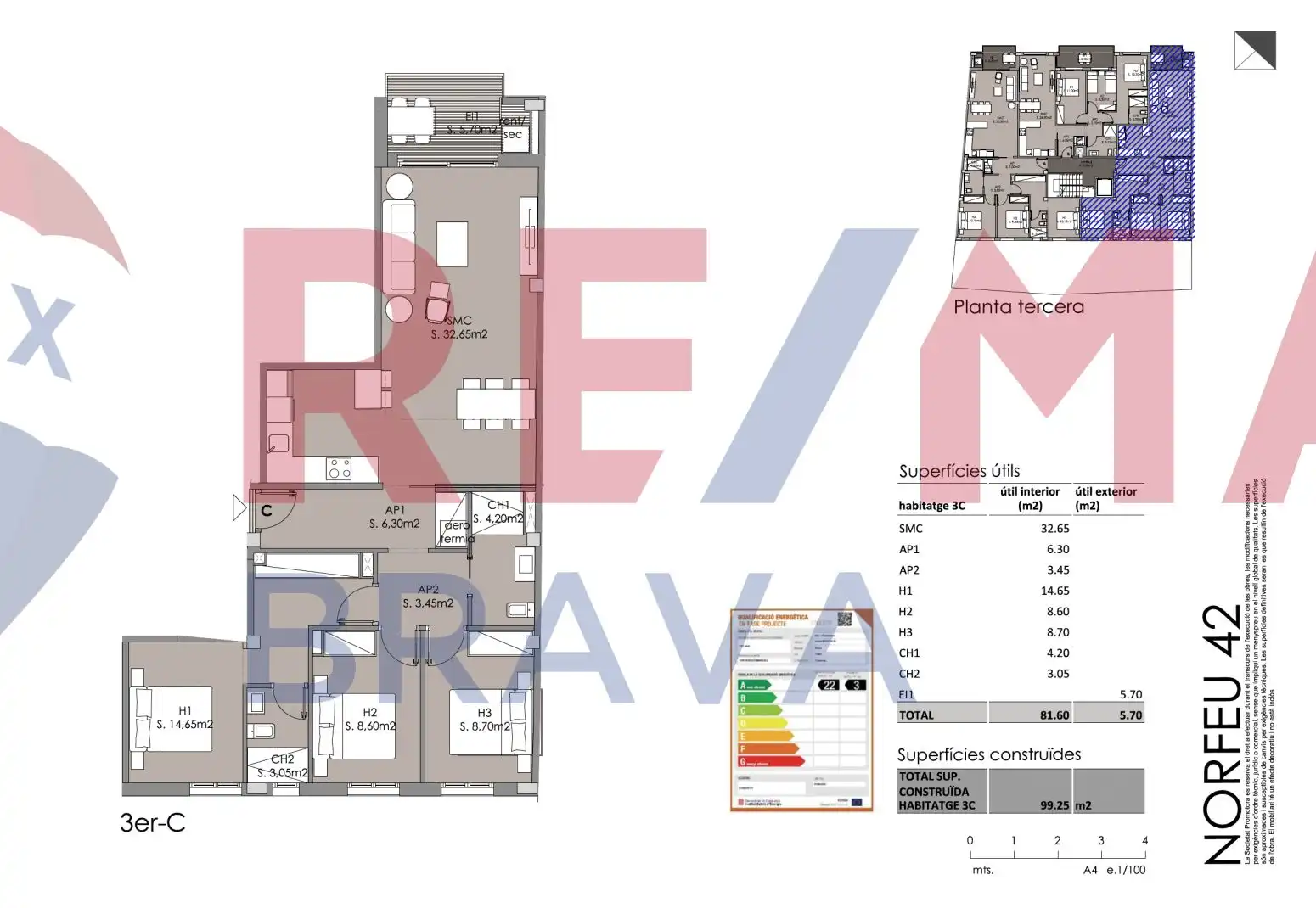 Flat with terrace for sale in Calle CL CAP NORFEU, imagen 39