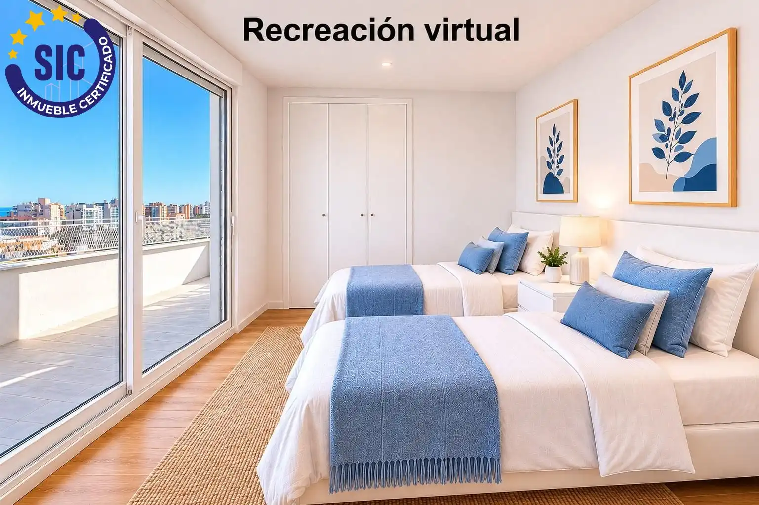 Schlafzimmer von Dachboden zum Verkauf in Peñíscola / Peníscola mit Heizung, Privatgarten und Terrasse