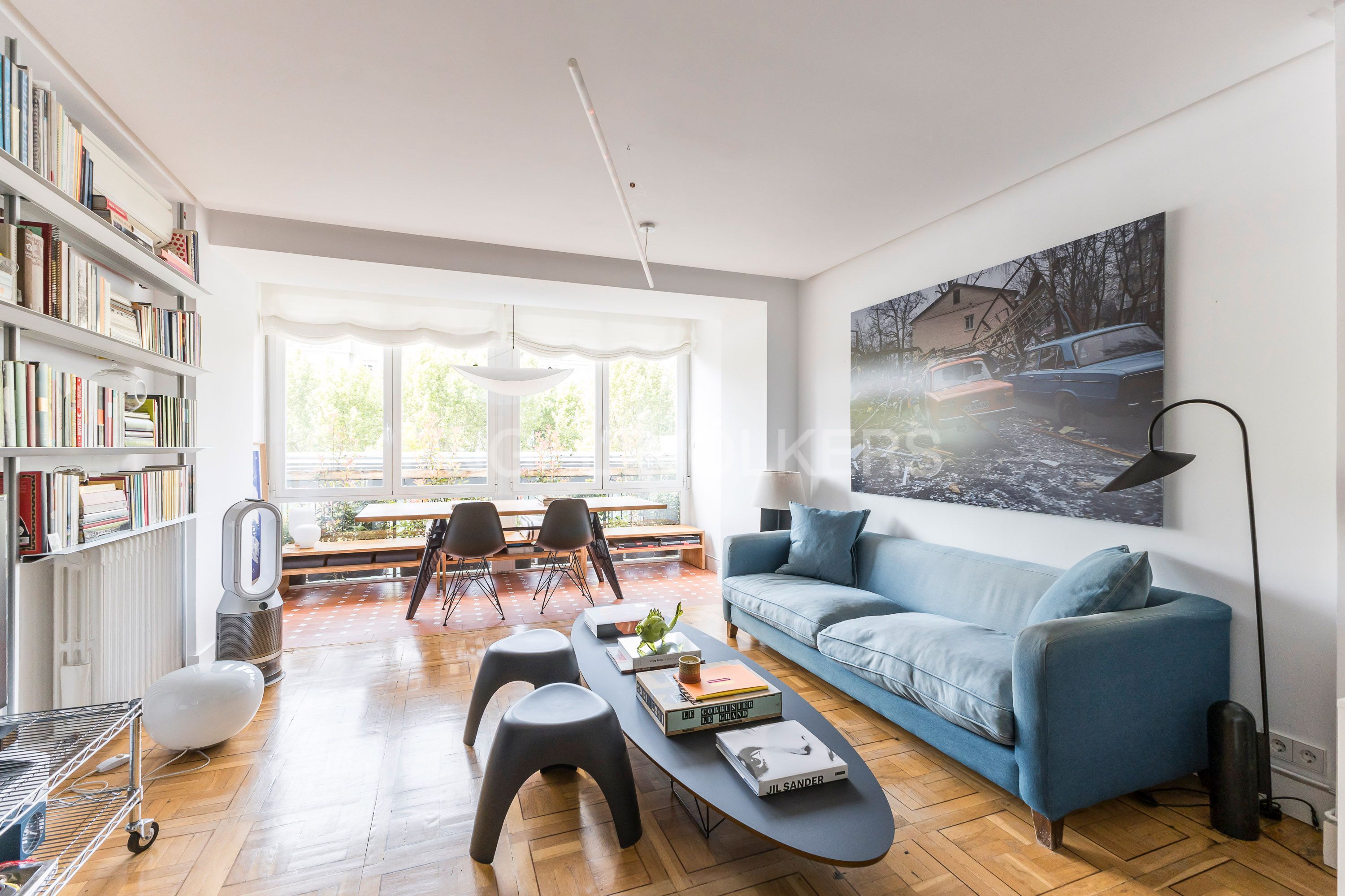 Living room of Apartment for sale in  Madrid Capital  with Air Conditioner and Heating