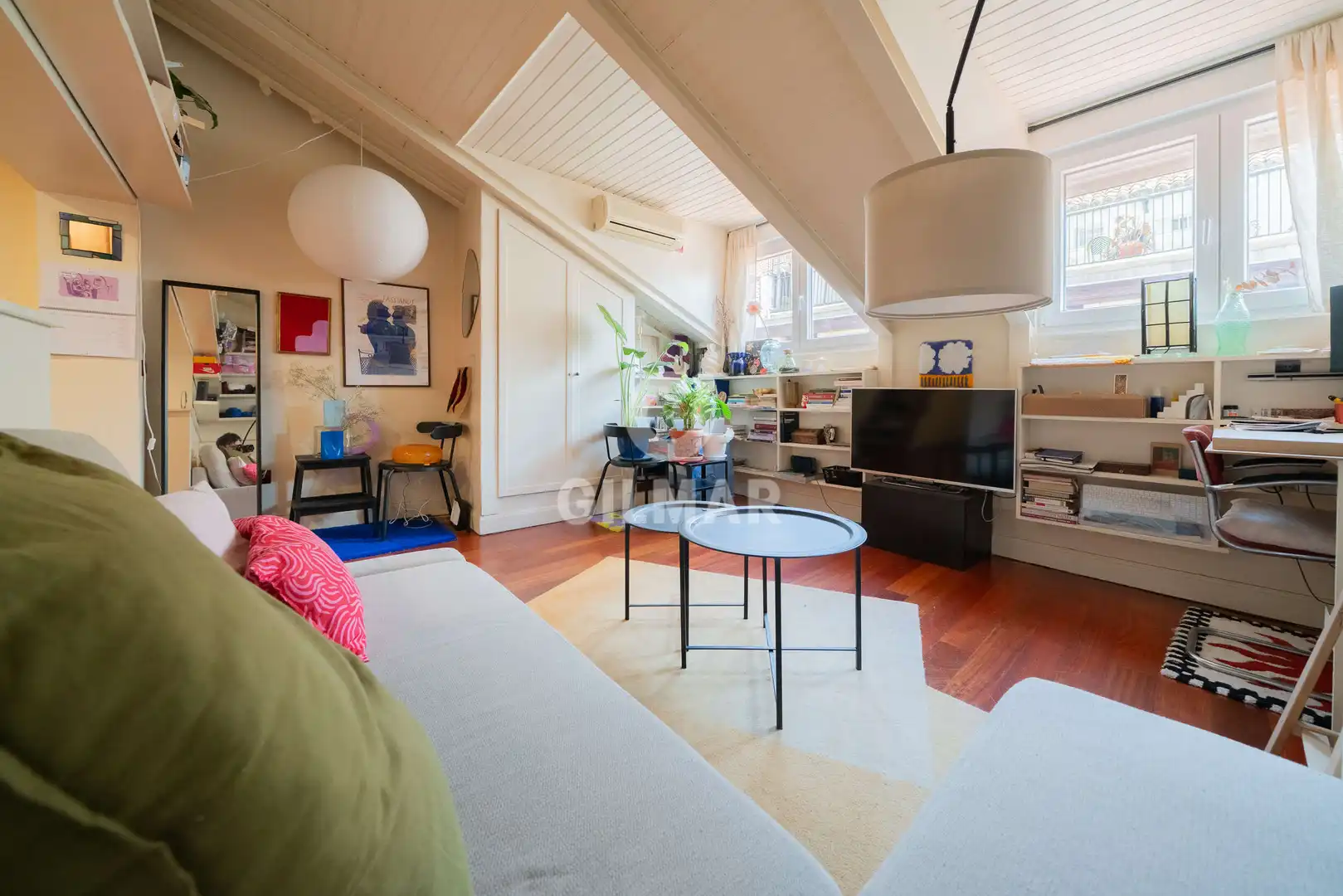 Wohnzimmer von Maisonette zum Verkauf in Madrid mit Heizung