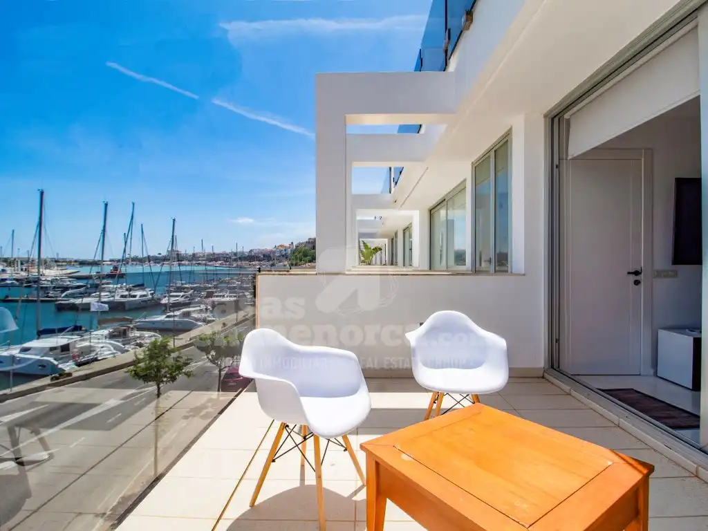 Terrace of Flat for sale in Maó - Mahón  with Air Conditioner, Swimming Pool and Community pool