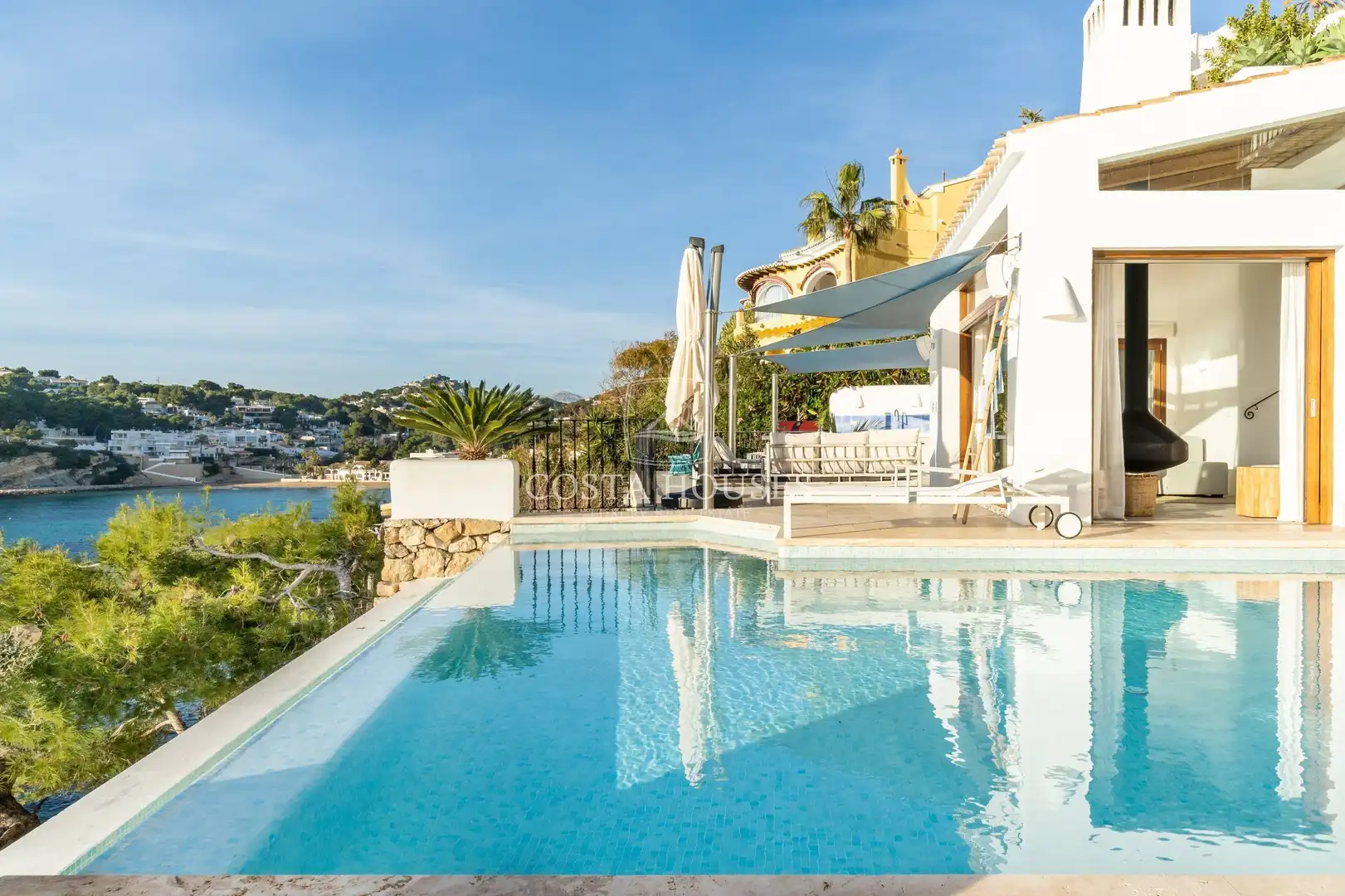 Swimming pool of Houses for sale in Moraira  with Air Conditioner, Private garden and Terrace
