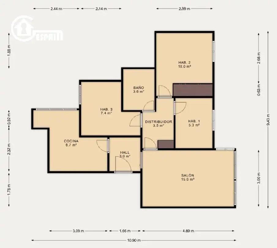 Piso en venta en Madrid con Calefacción y Parquet