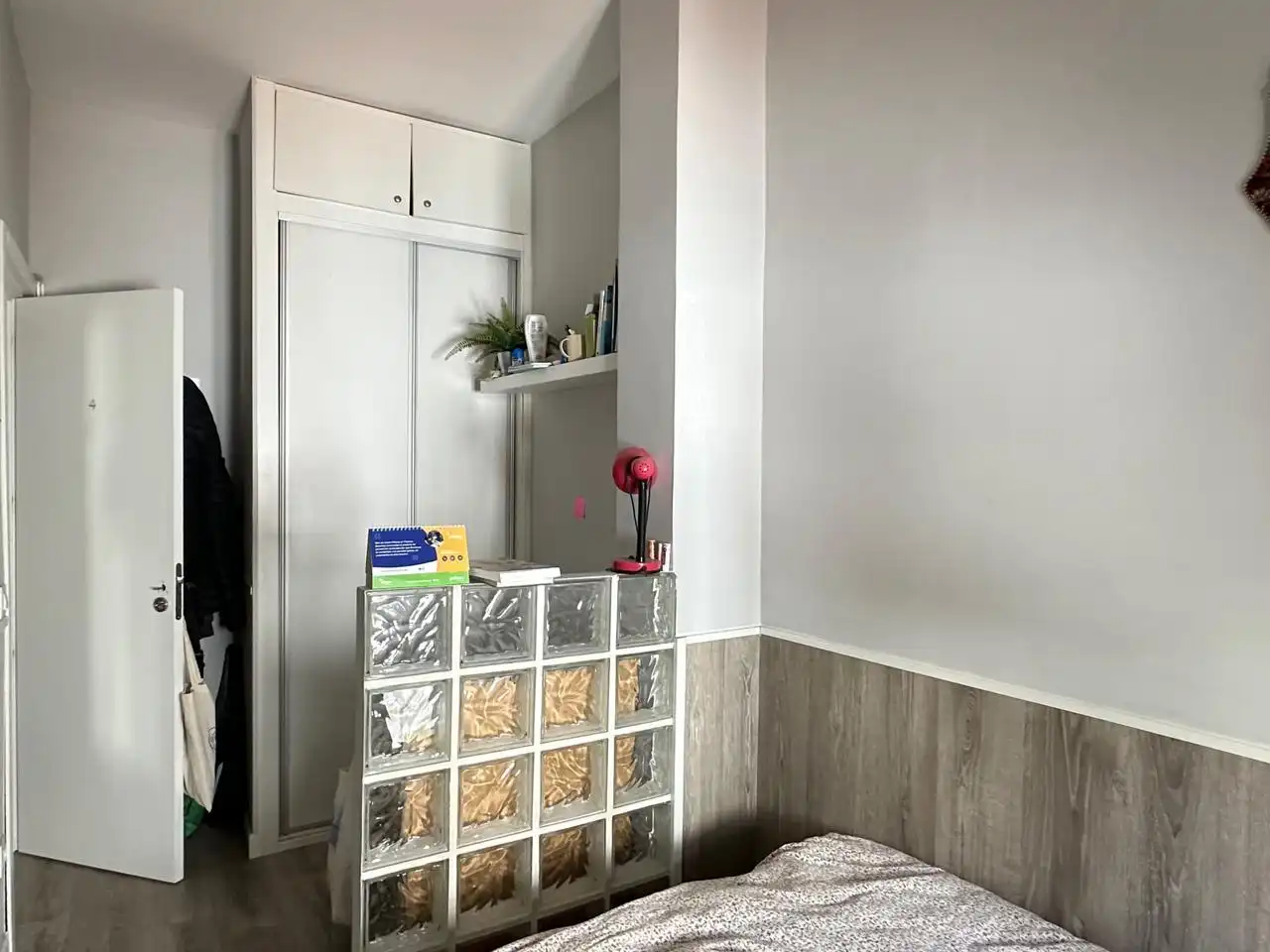 Schlafzimmer von Wohnung zur Miete in Madrid mit Klimaanlage, Möbliert und Balkon