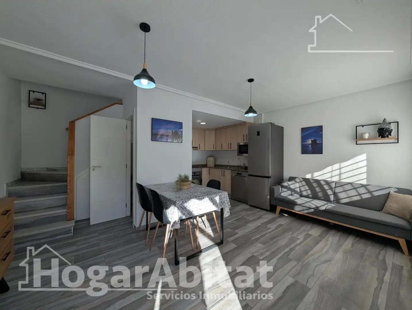 Sala de estar de Casa adosada en venta en Santa Pola con Aire acondicionado, Calefacción y Terraza