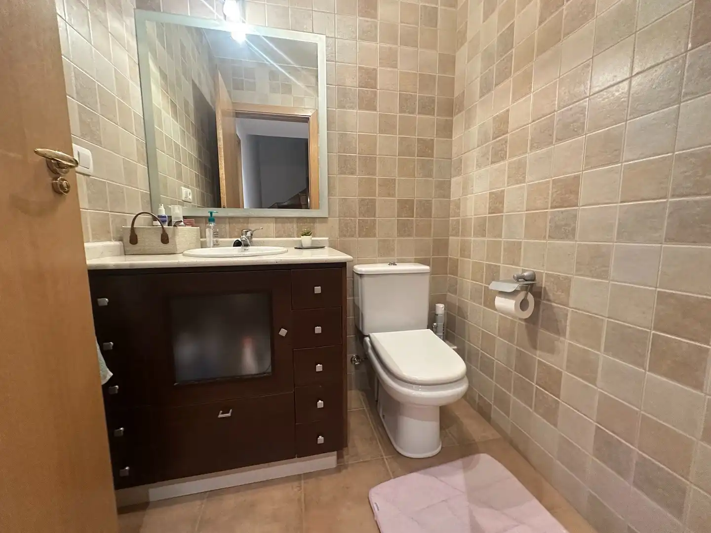 Baño de Casa o chalet en venta en Santiago de Compostela  con Calefacción, Jardín privado y Parquet