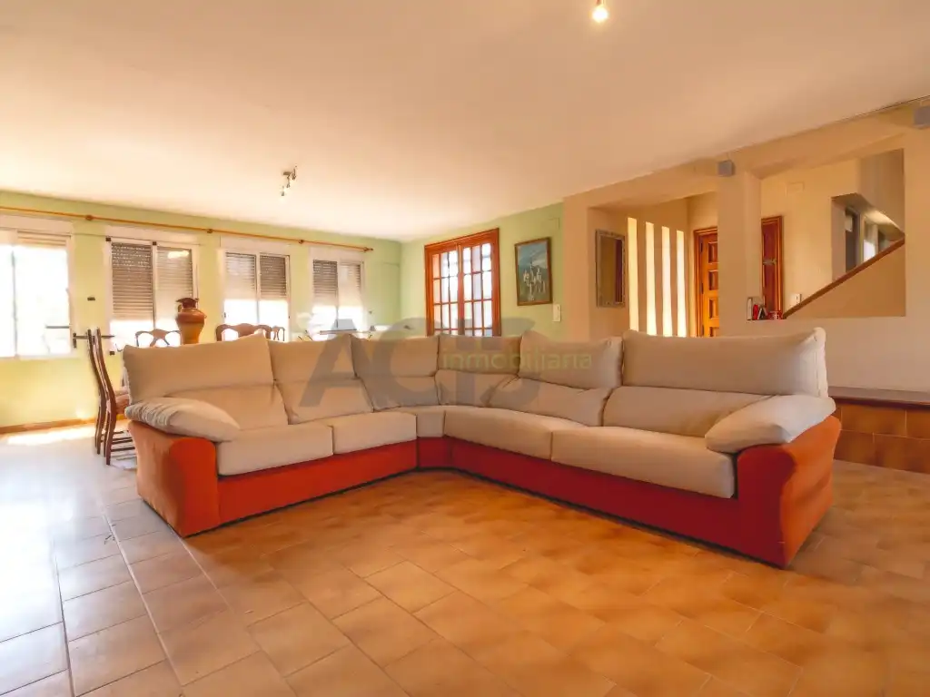 Sala de estar de Casa o chalet en venta en Alginet con Jardín privado, Terraza y Piscina