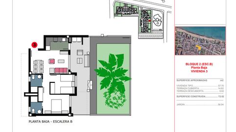Foto 4 de Apartamento en venta en Les Bassetes - El Marjal, Dénia