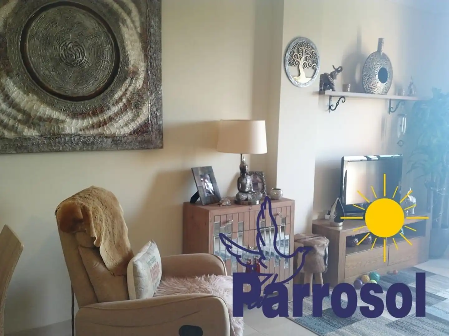 Sala de estar de Piso en venta en Mojácar con Aire acondicionado, Calefacción y Terraza