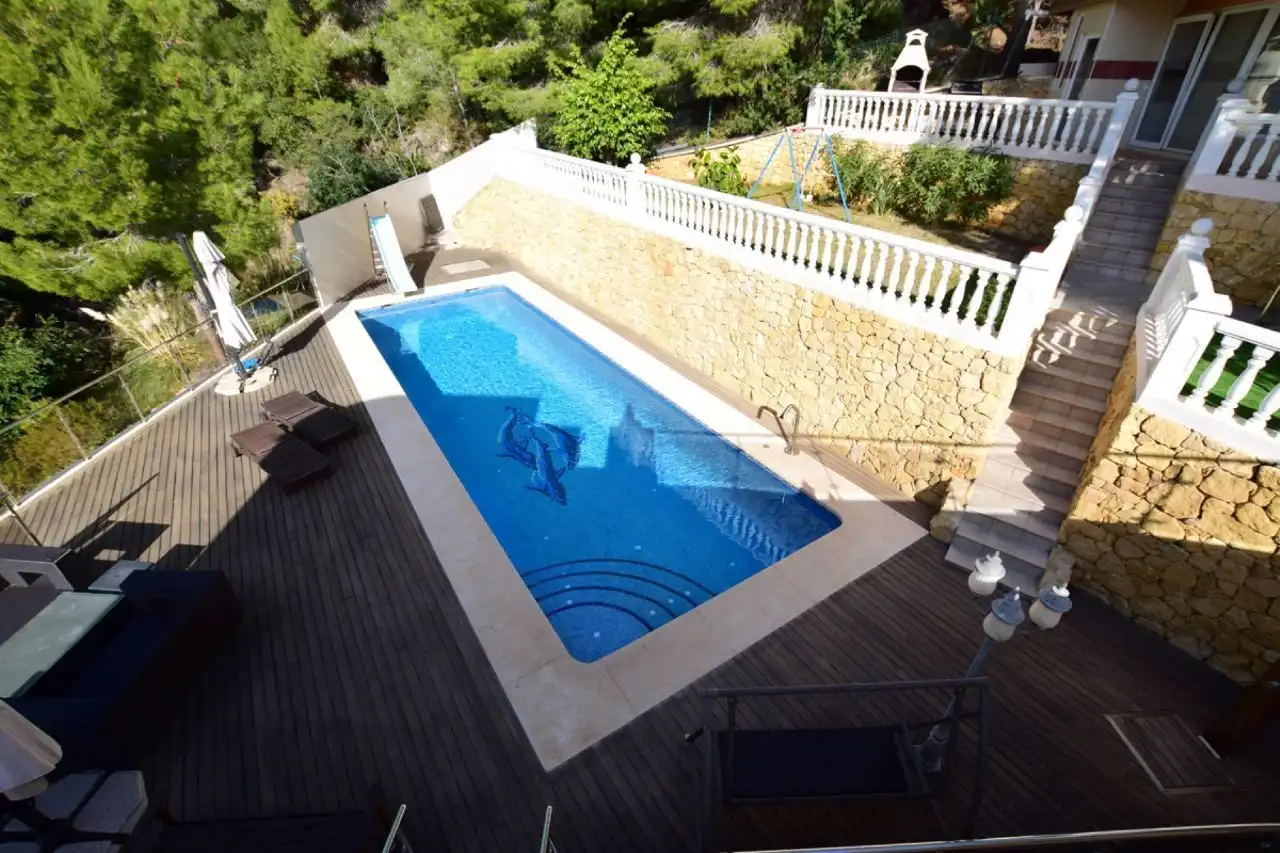 Piscina de Casa o chalet en venta en Altea con Aire acondicionado, Jardín privado y Trastero