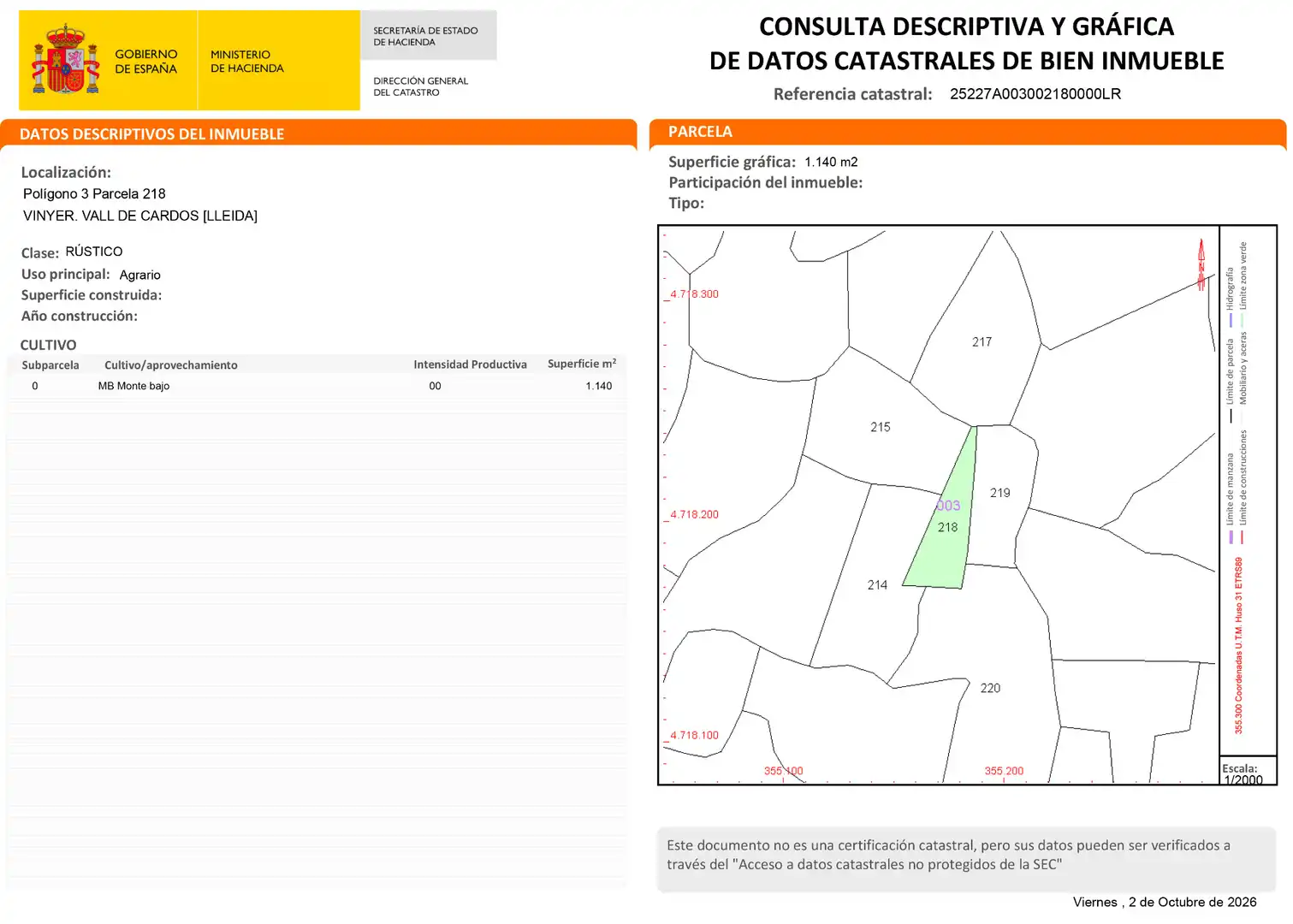 Terreny rústic en venda a Vall de Cardós, imagen 6