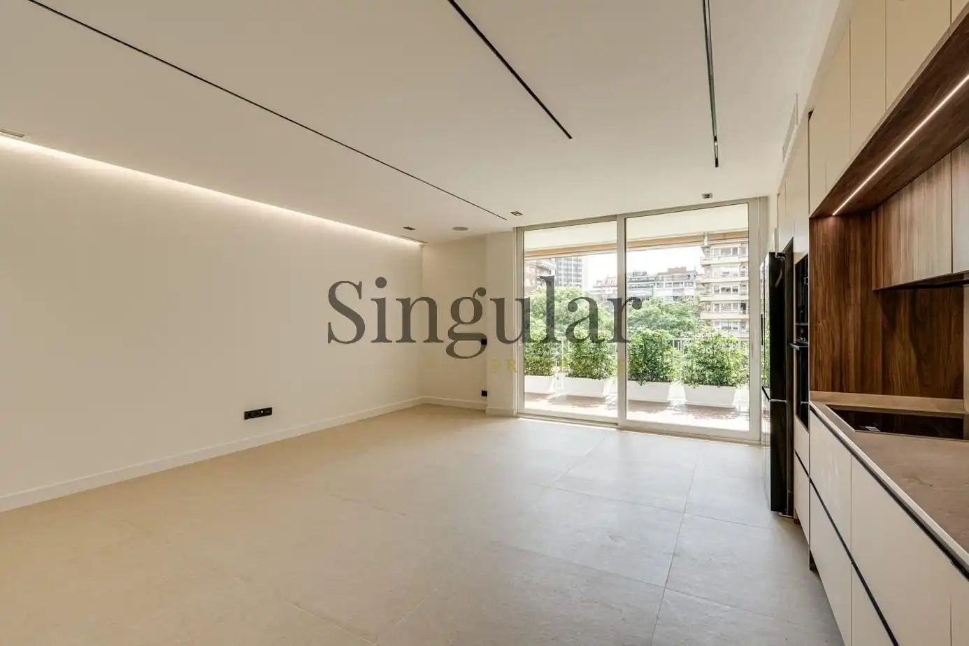 Sala de estar de Piso en venta en Barcelona con Aire acondicionado, Calefacción y Terraza