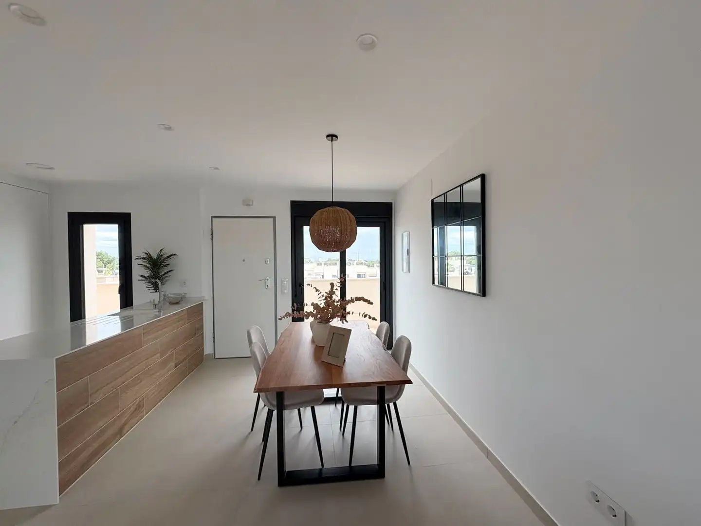 Dining room of Flat for rent in Pilar de la Horadada  with Air Conditioner, Heating and Terrace