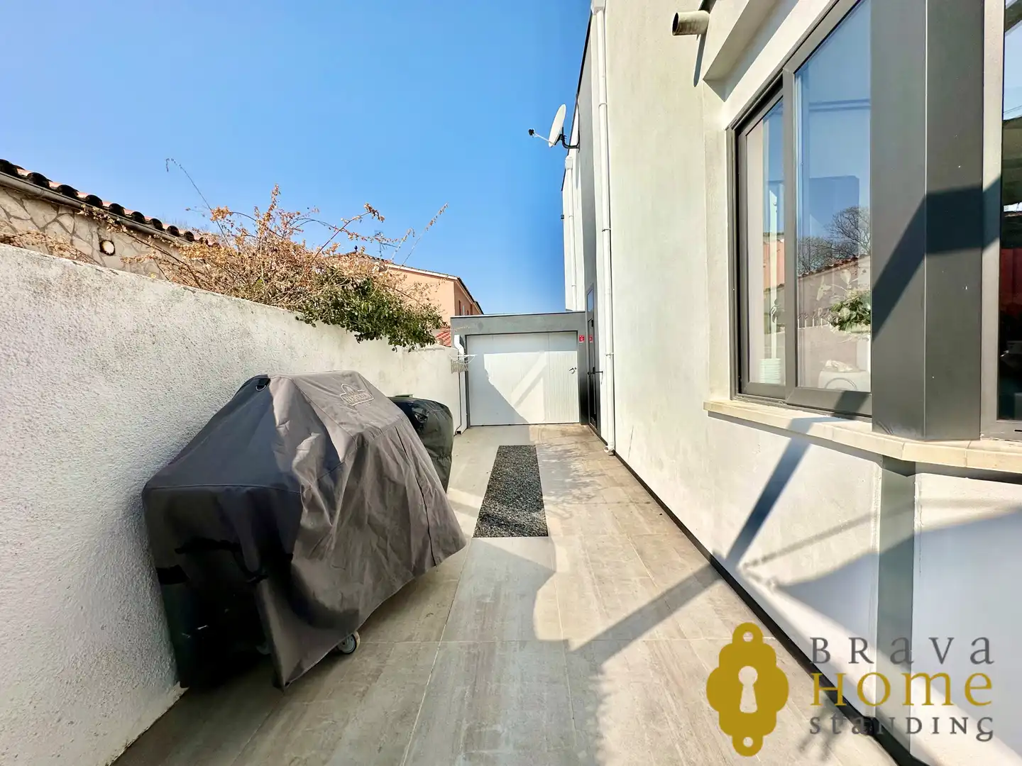 Terrasse von Haus oder Chalet zum Verkauf in Empuriabrava mit Klimaanlage, Heizung und Privatgarten