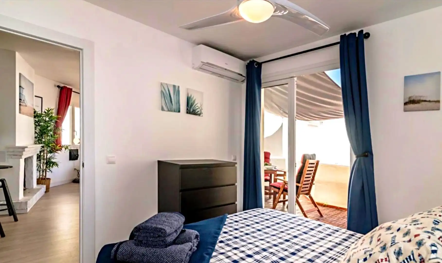 Schlafzimmer von Wohnung zum Verkauf in Benalmádena mit Klimaanlage, Heizung und Terrasse
