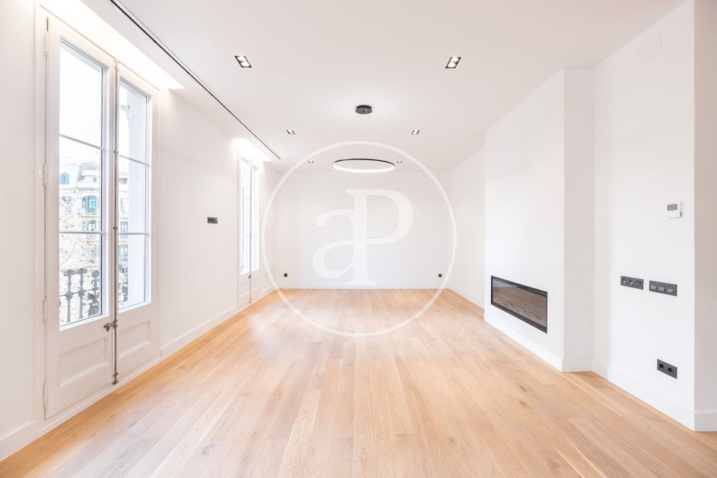 Sala de estar de Piso en venta en  Barcelona Capital con Aire acondicionado, Calefacción y Balcón