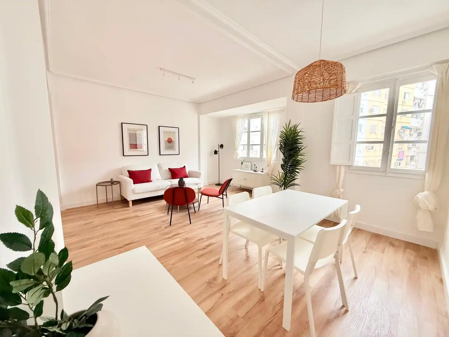 Sala de estar de Piso de alquiler en Valencia con Calefacción, Parquet y Amueblado