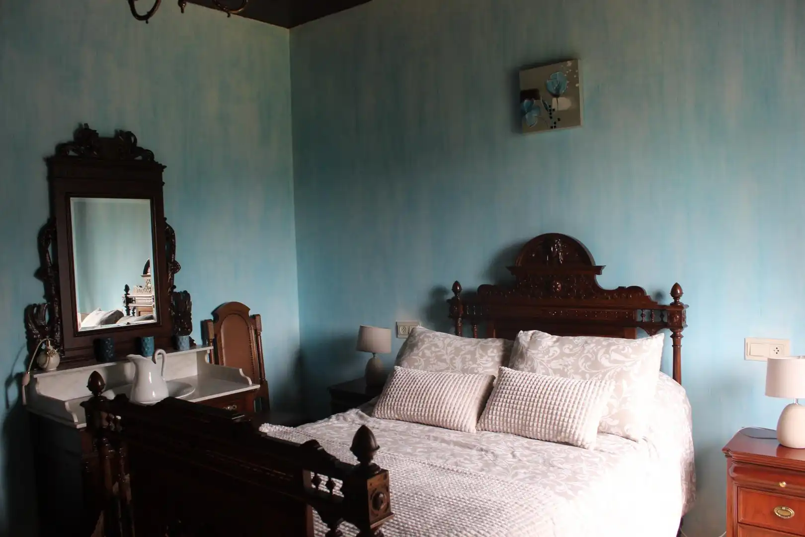 Bedroom of Country homes for sale in Vedra  with Heating, Terrace and Swimming Pool