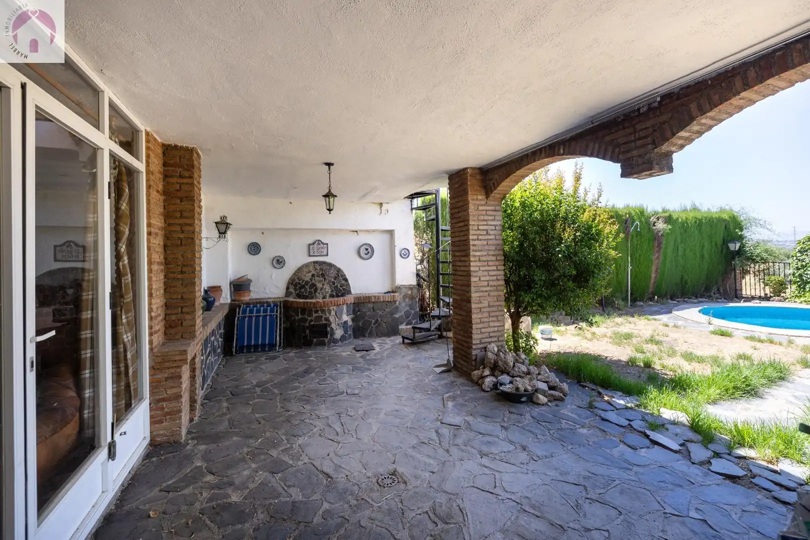Terrassa de Casa adosada en venda en Granada amb Calefacció, Jardí privat i Terrassa