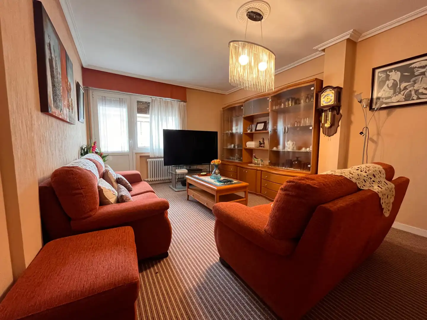 Living room of Flat for sale in Elorrio  with Heating, Storage room and Furnished
