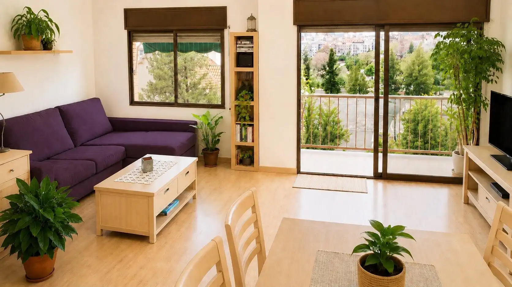 Wohnzimmer von Wohnung zum Verkauf in Ripollet mit Heizung, Parkett und Balkon
