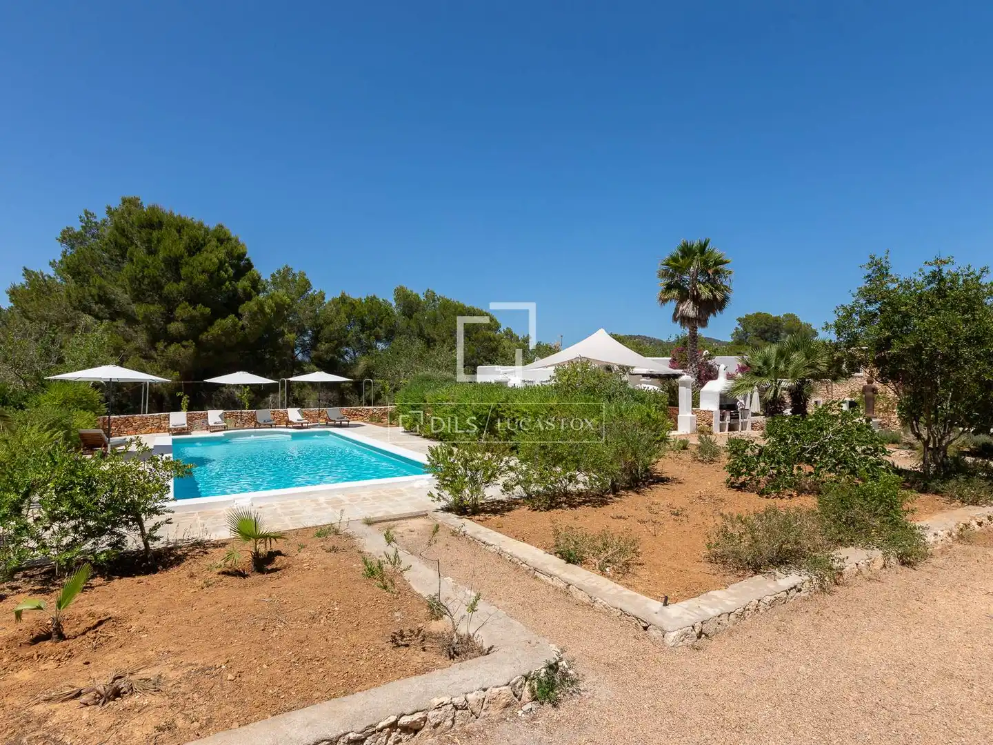 Garden of Country homes for sale in Santa Eulària des Riu  with Furnished