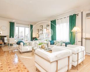 Sala d'estar de Pis de lloguer en  Madrid Capital amb Aire condicionat, Calefacció i Terrassa
