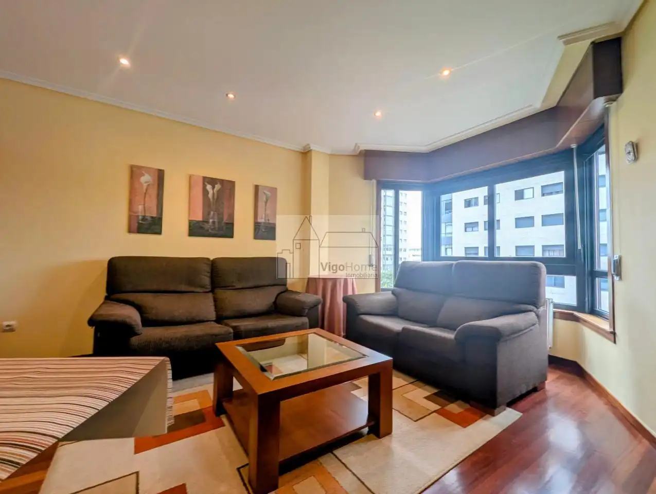 Living room of Flat for rent in Vigo   with Heating and Furnished