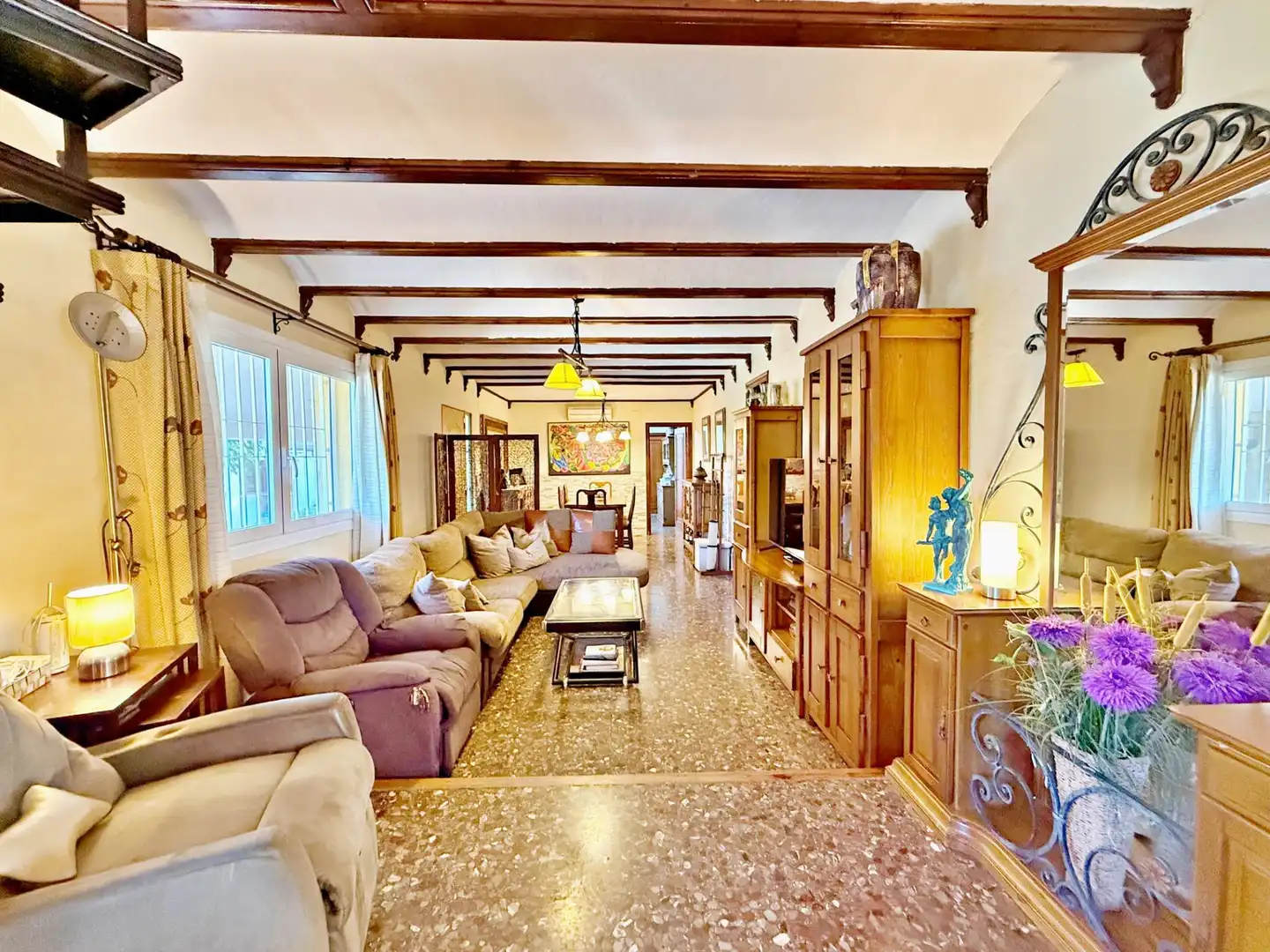 Sala de estar de Casa o chalet en venta en Olocau con Aire acondicionado, Calefacción y Terraza