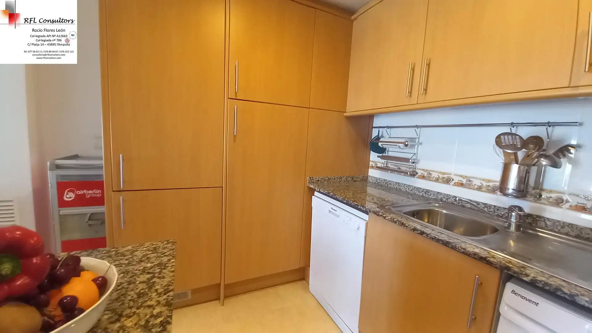 Cuina de Apartament en venda en L'Ampolla amb Calefacció i Balcó