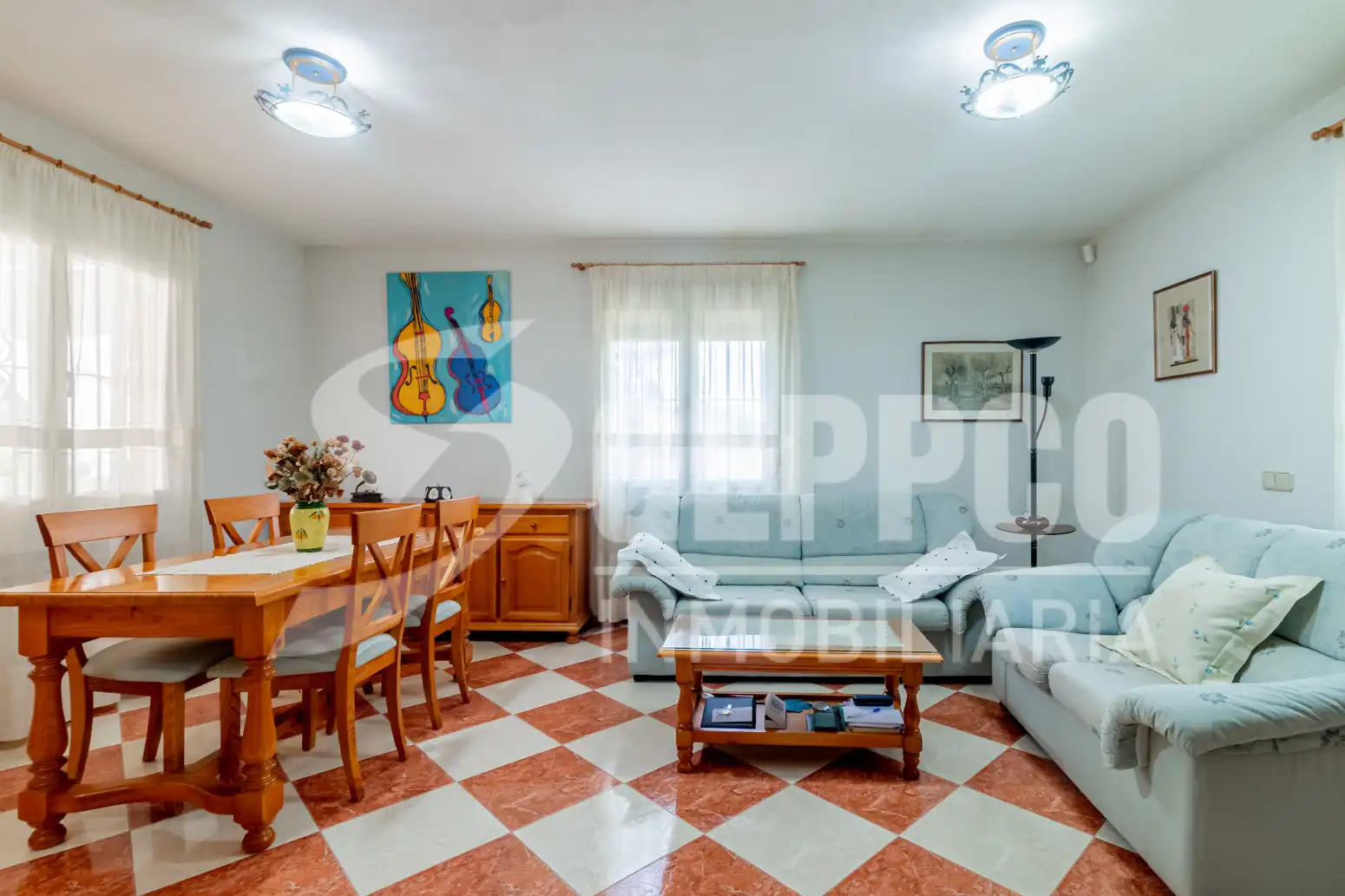 Living room of Houses for sale in Illana  with Heating, Private garden and Terrace