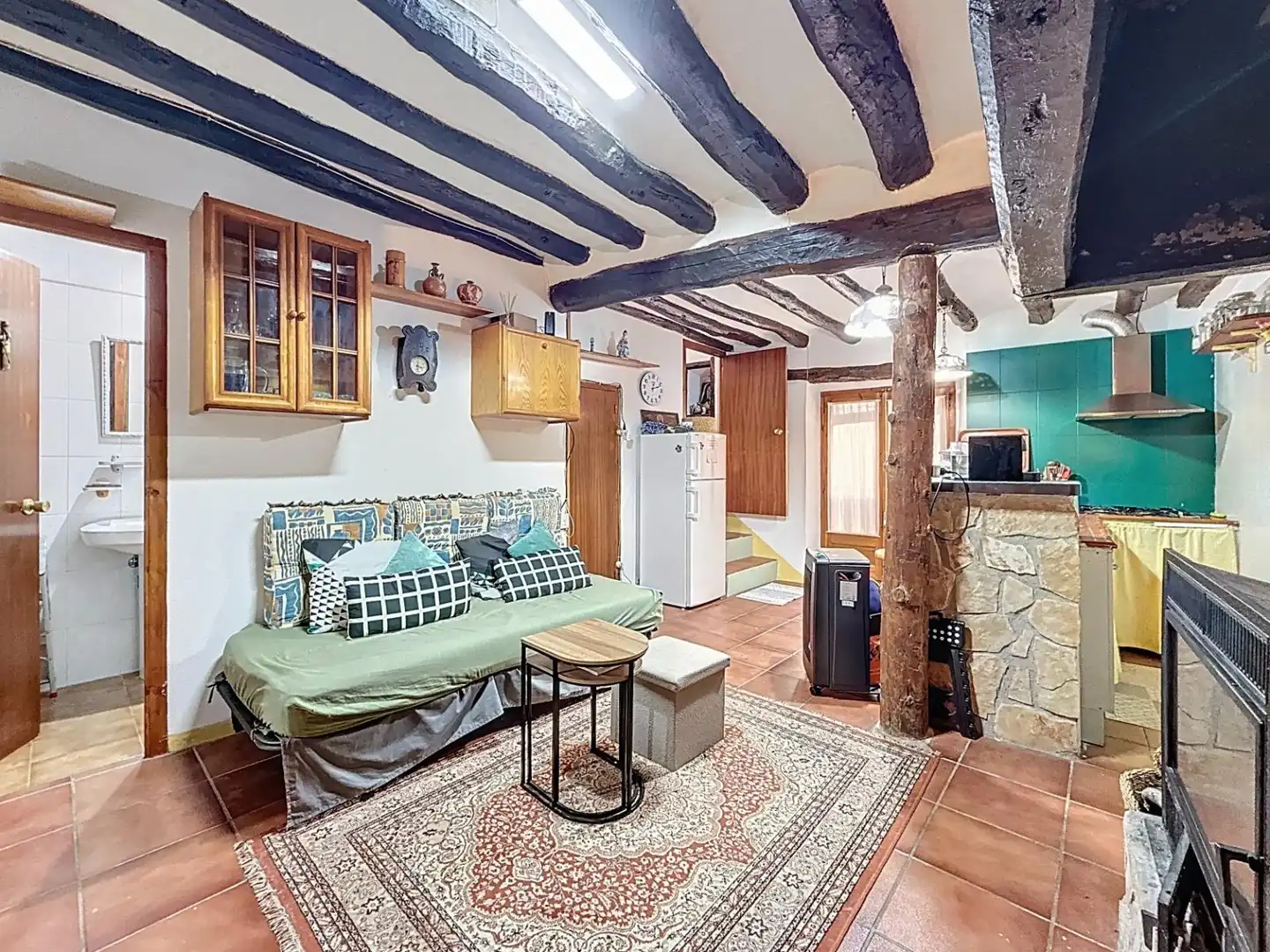Sala d'estar de Casa o xalet en venda en Mazaleón amb Moblat, Forn i Rentadora