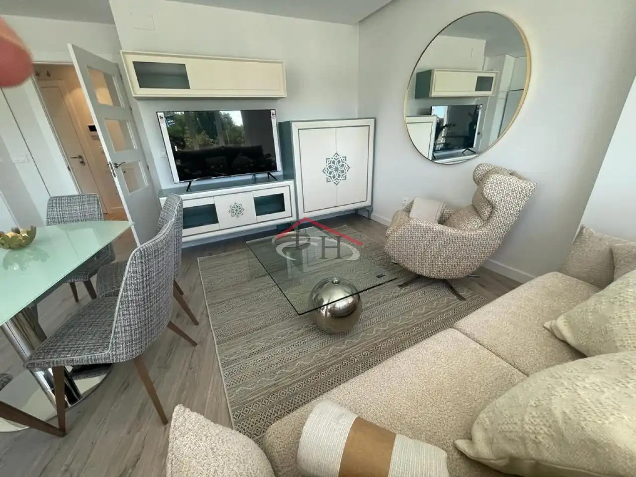 Sala de estar de Apartamento de alquiler en León Capital  con Calefacción, Parquet y Terraza