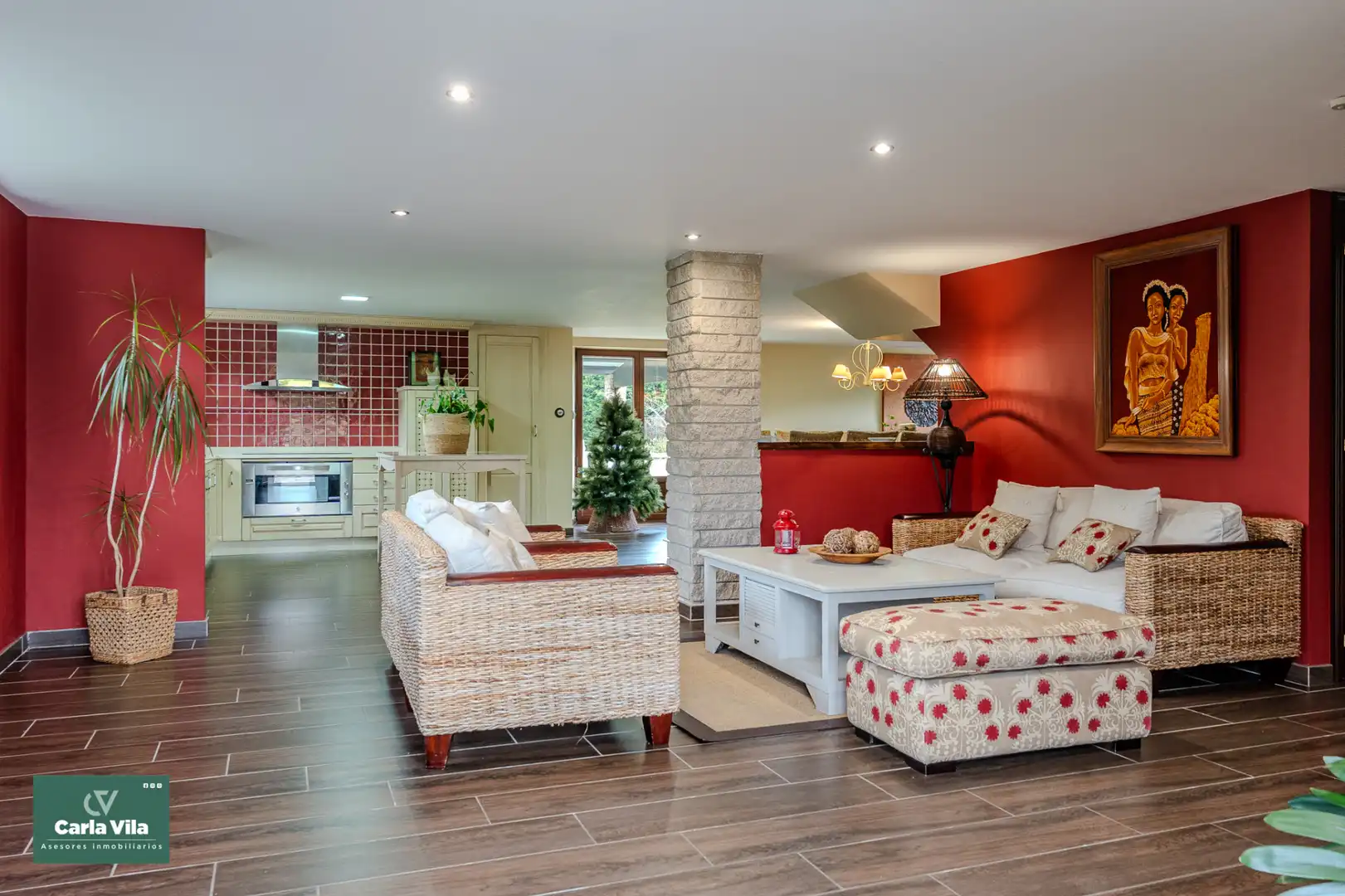 Living room of Houses for sale in Lugo  with Heating, Private garden and Parquet flooring