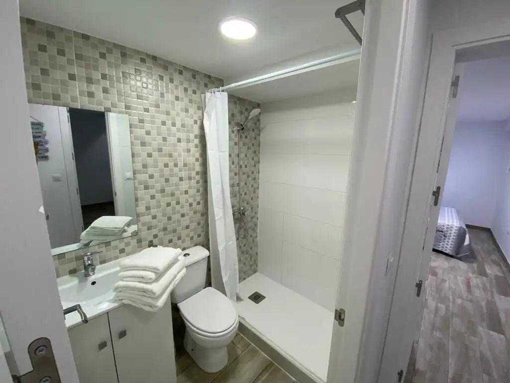 Bathroom of Apartments for rent in El Puerto de Santa María  with Air Conditioner, Furnished and Pets allowed