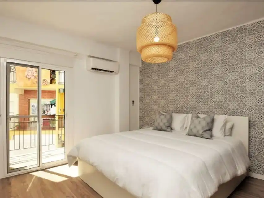 Bedroom of Flat for rent in Estepona  with Air Conditioner, Heating and Parquet flooring