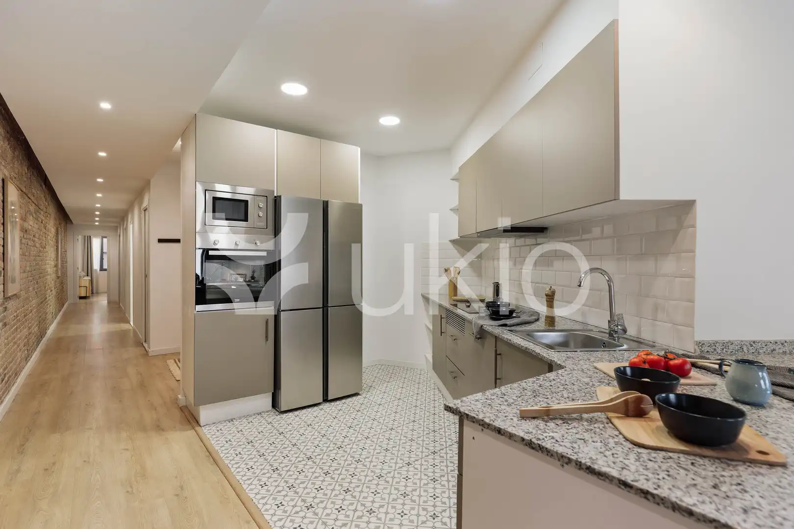 Kitchen of Apartments for rent in Barcelona  with Air Conditioner, Heating and Furnished