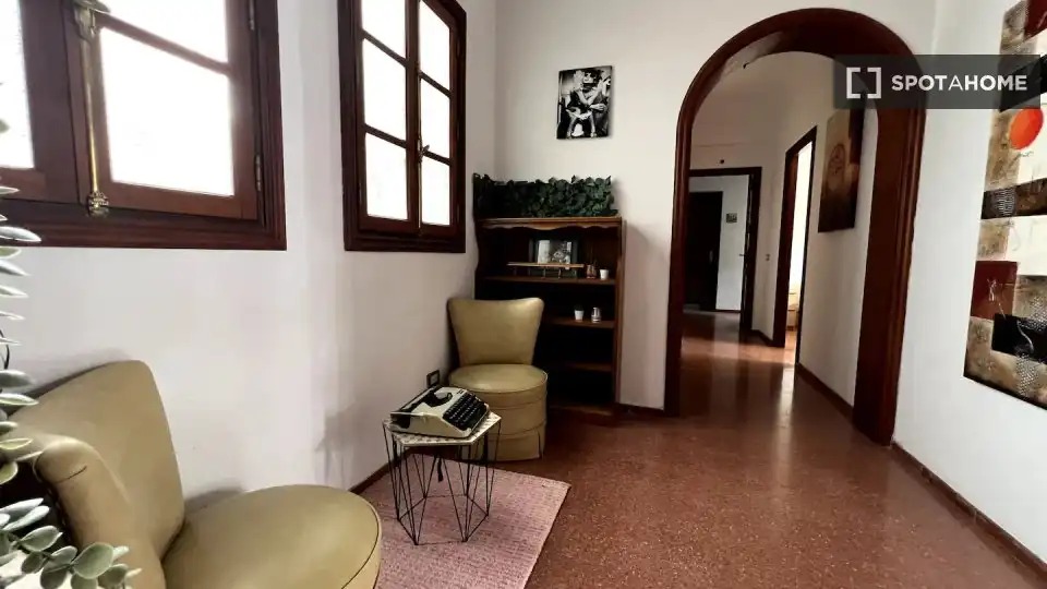 Sala de estar de Piso de alquiler en Las Palmas de Gran Canaria con Aire acondicionado, Calefacción y Amueblado
