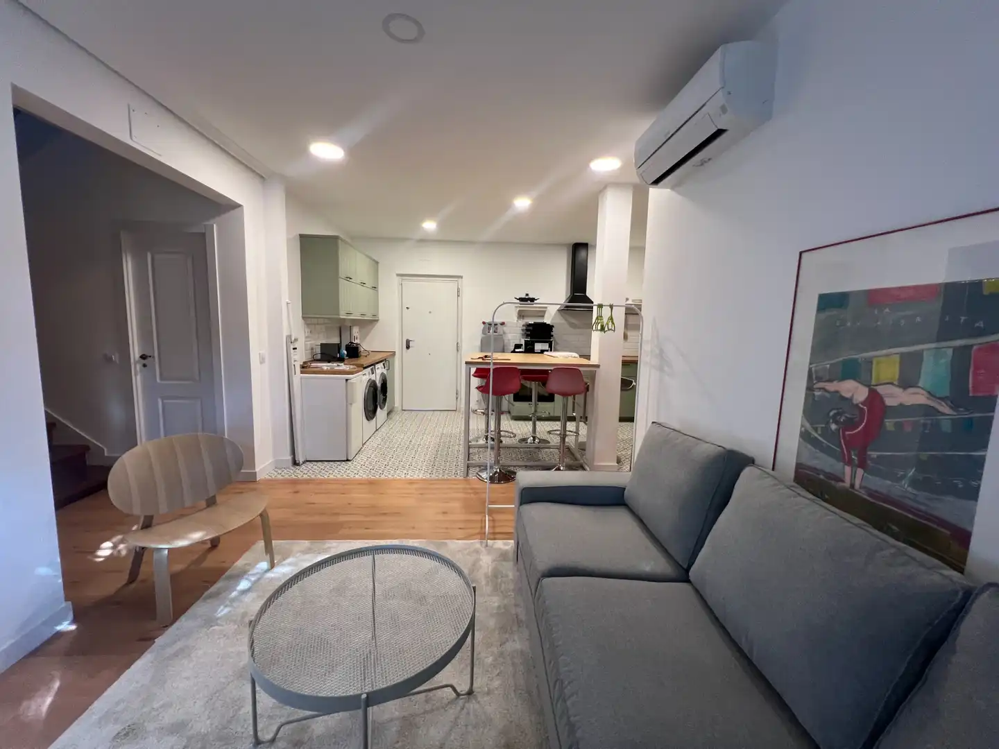 Sala d'estar de Casa o xalet per a compartir en Madrid amb Aire condicionat, Calefacció i Jardí privat
