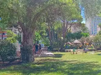 Garten von Wohnungen zur Miete in Benidorm mit Klimaanlage, Schwimmbad und Balkon