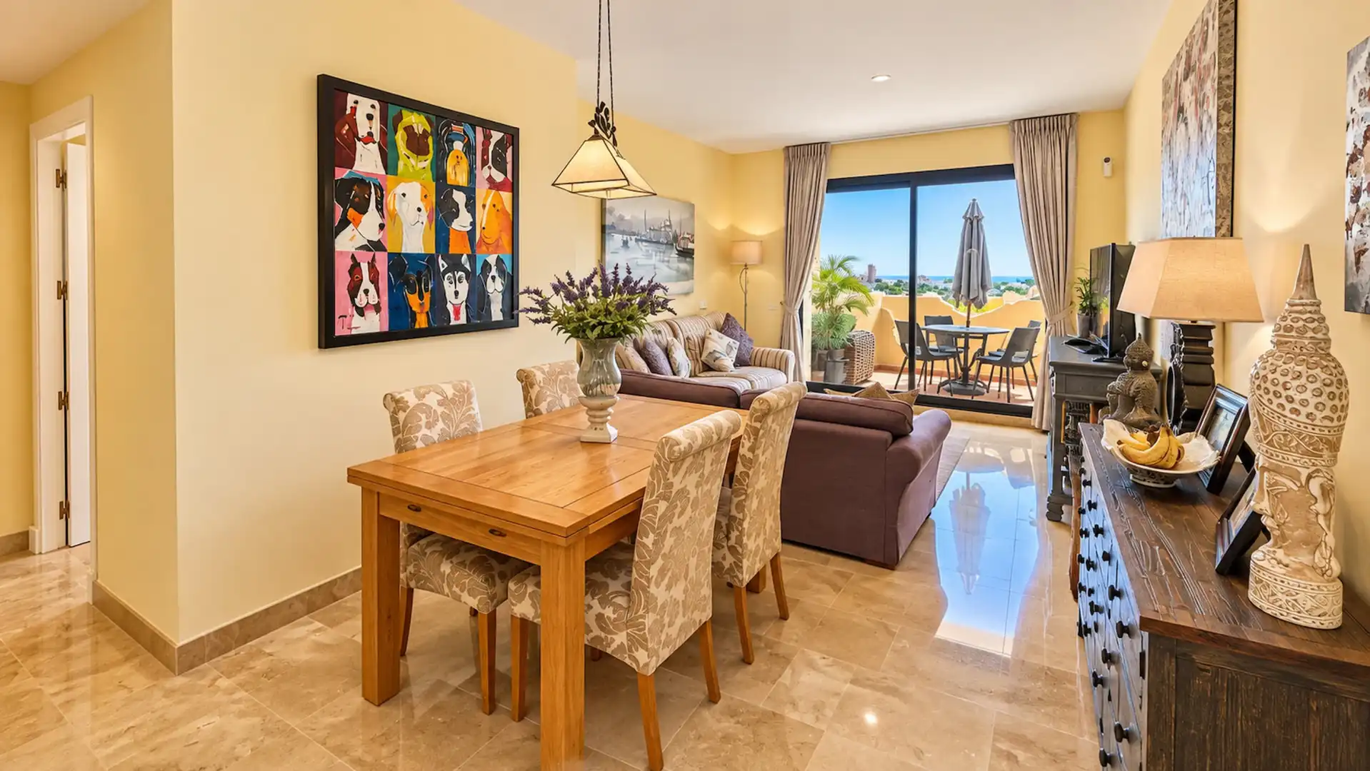 Dining room of Attic for sale in La Duquesa