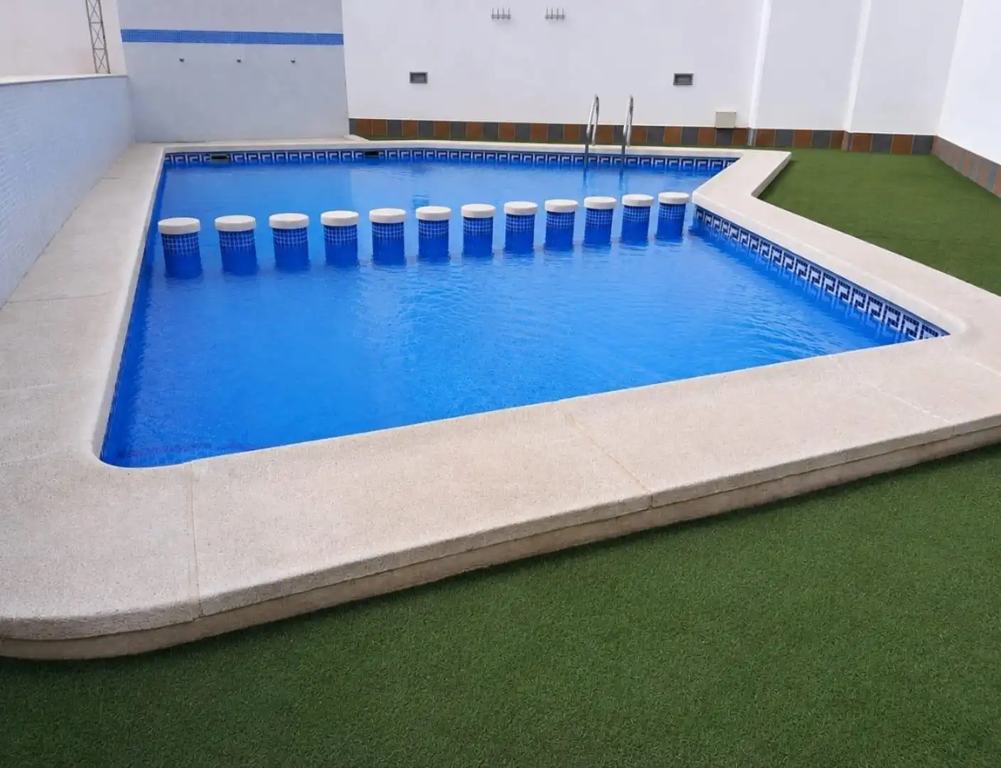 Piscina de Casa adosada en venta en San Javier con Aire acondicionado, Jardín privado y Terraza