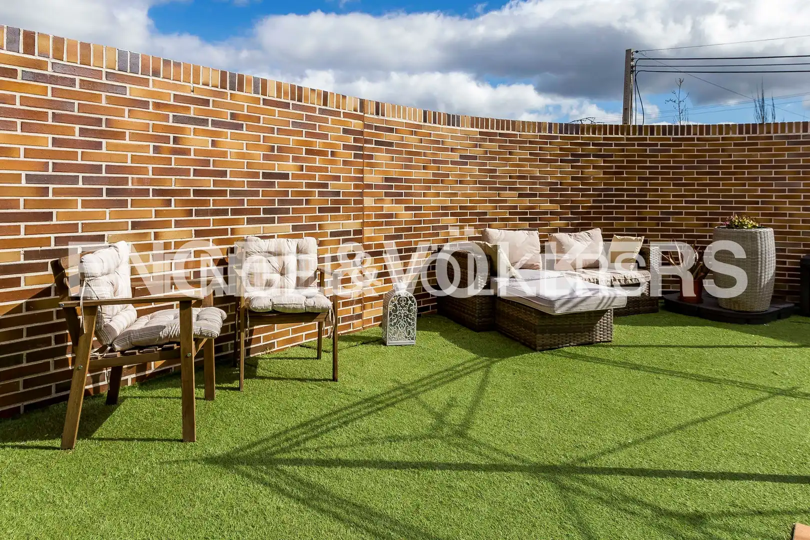 Terrassa de Casa adosada de lloguer en Brunete amb Aire condicionat, Calefacció i Jardí privat