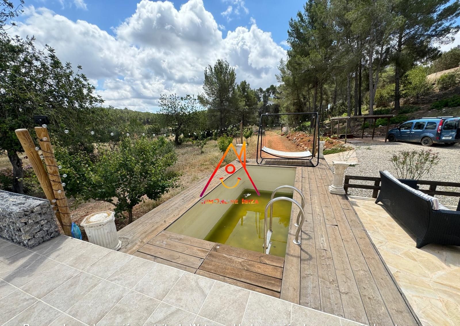 Jardí de Casa o xalet de lloguer en Sant Antoni de Portmany amb Piscina, Moblat i Forn